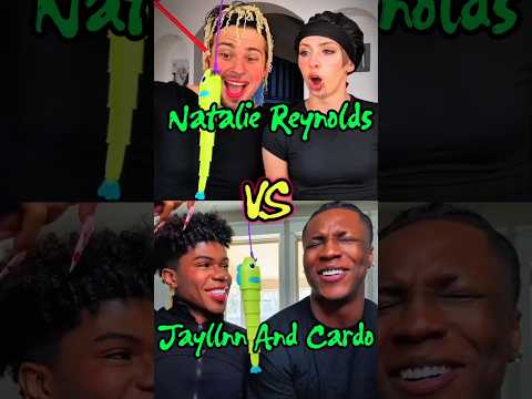Who is the real winner Of This Trend 🤔 Natalie vs Jayllnn and Cardo#shorts