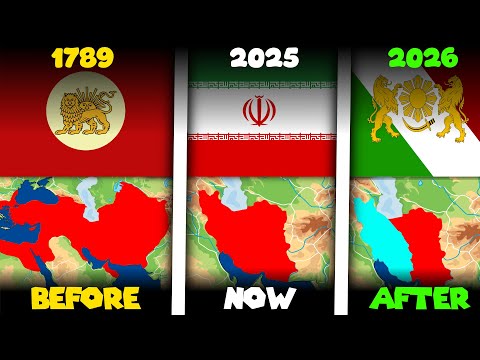 History of Iran. Before, Now, After. Territories🌍 and Flags🚩