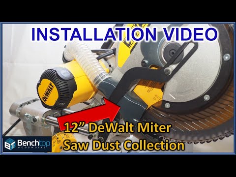 Miter Saw Dust Collection INSTALL GUIDE for 12" DeWalt 779, 780, 782 &amp; 718