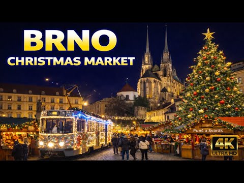 Europe's Most Magical Christmas Market BRNO🎄 | Czech Republic 4K HDR 60 FPS