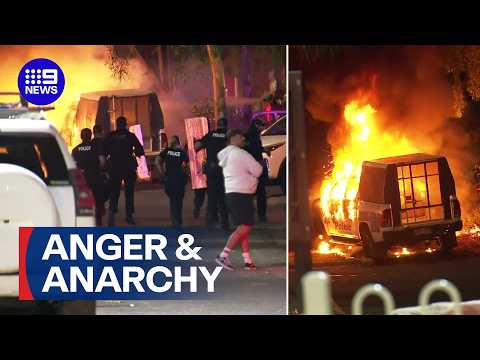Violence erupts across Alice Springs following arrest of alleged murderer | 9 News Australia