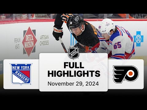 NHL Highlights | Rangers vs. Flyers | November 29, 2024