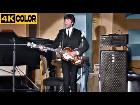 [4K Color] The Beatles - Live In Melbourne Australia