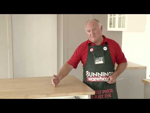 How To Install A Bamboo Benchtop - DIY At Bunnings