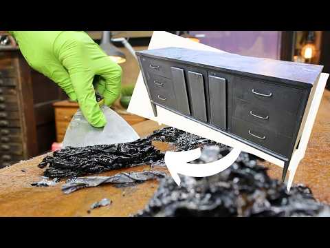 Ep. 119 From TRASH to TREASURE: Restoring a Thrift Store 1960s Mid-Century DRESSER
