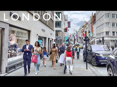 London City Walk | Exploring London Mayfair to Marylebone | London Bond Street to Soho [4K HDR]