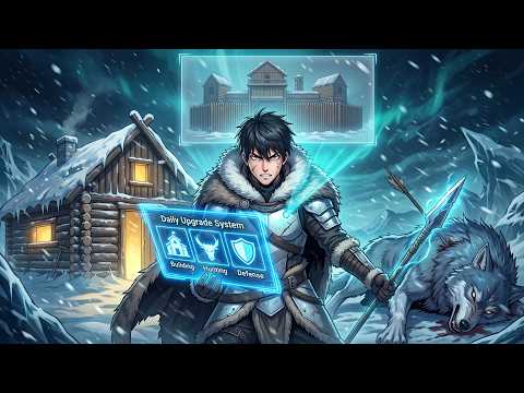 Teleported To A FROZEN WORLD, He Used A DAILY UPGRADE SYSTEM To Build,Hunt, and Survive The Blizzard